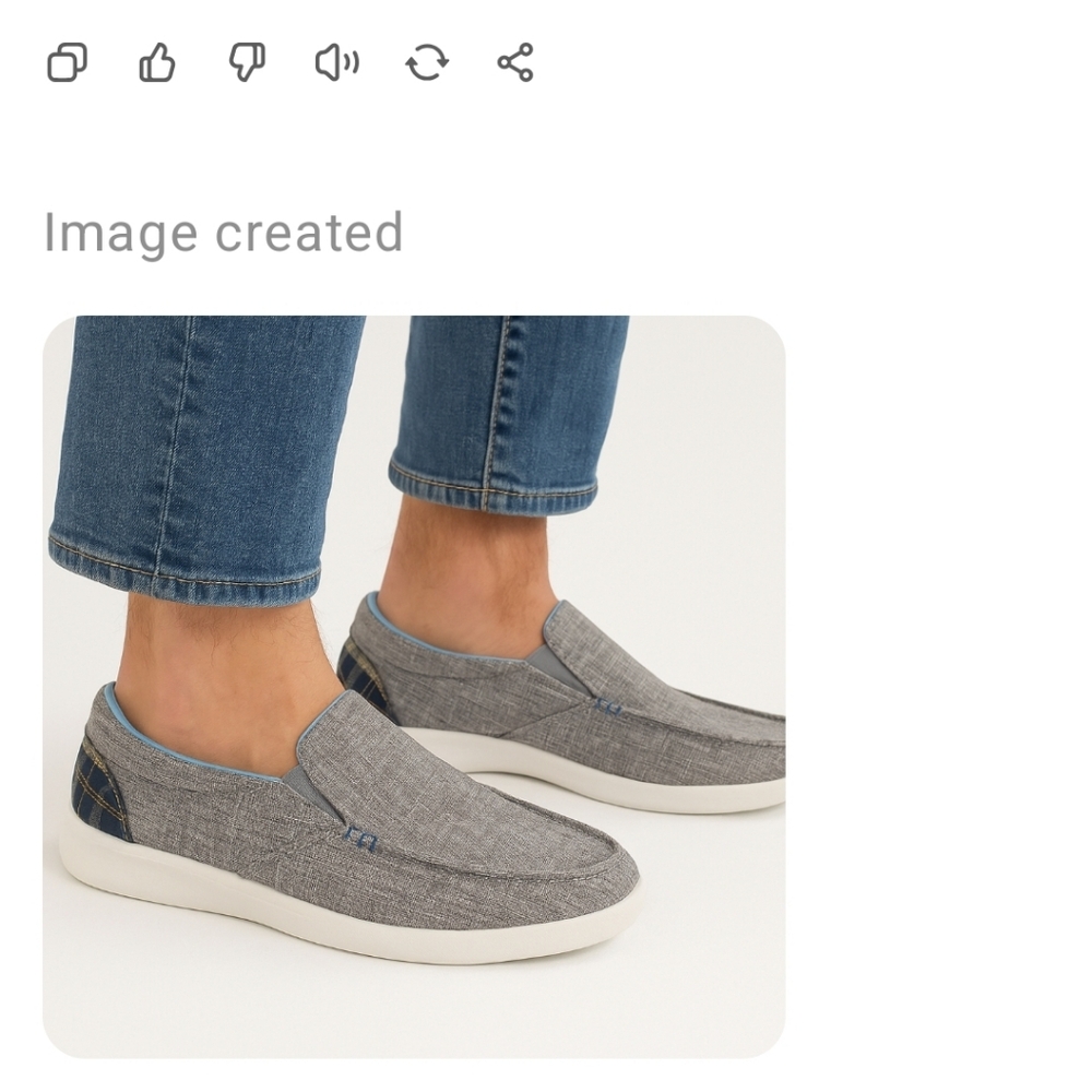 Orthocomfort Gray Slip-On Shoes Men’s Comfort Loafers Casual Size 7